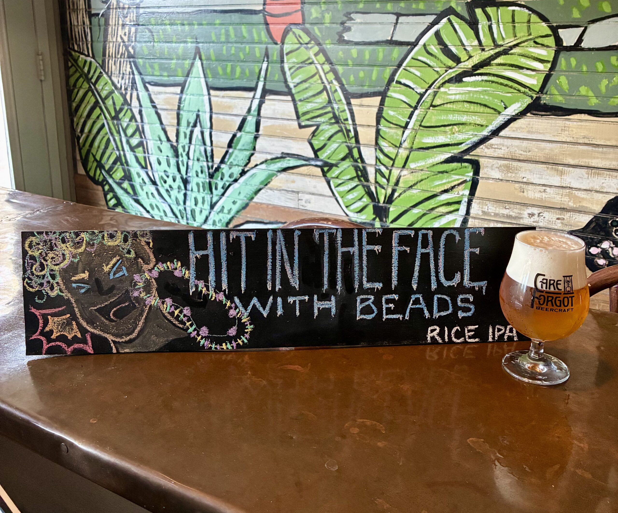 Hit In The Face With Beads