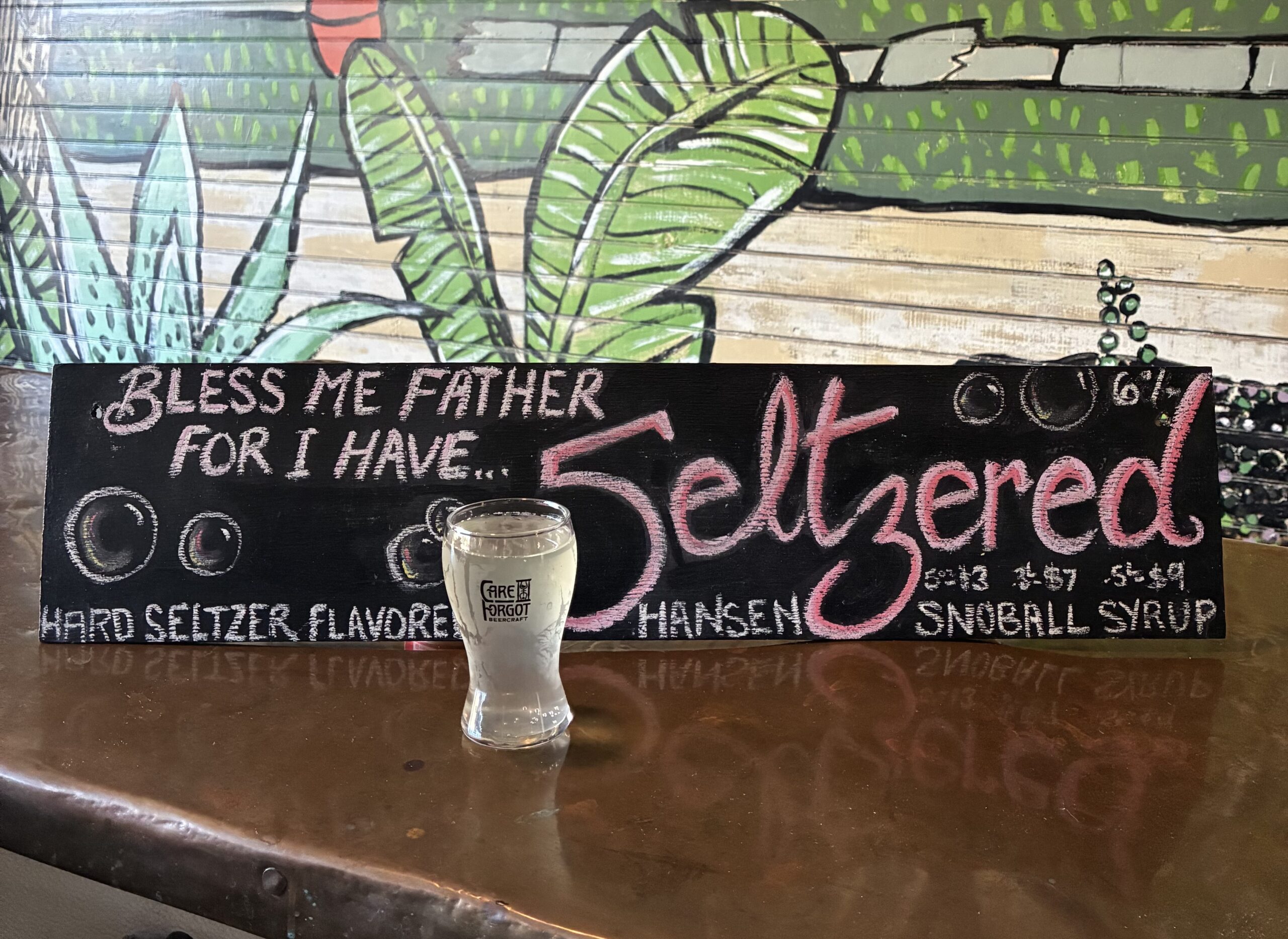 Bless Me Father For I Have Seltzered